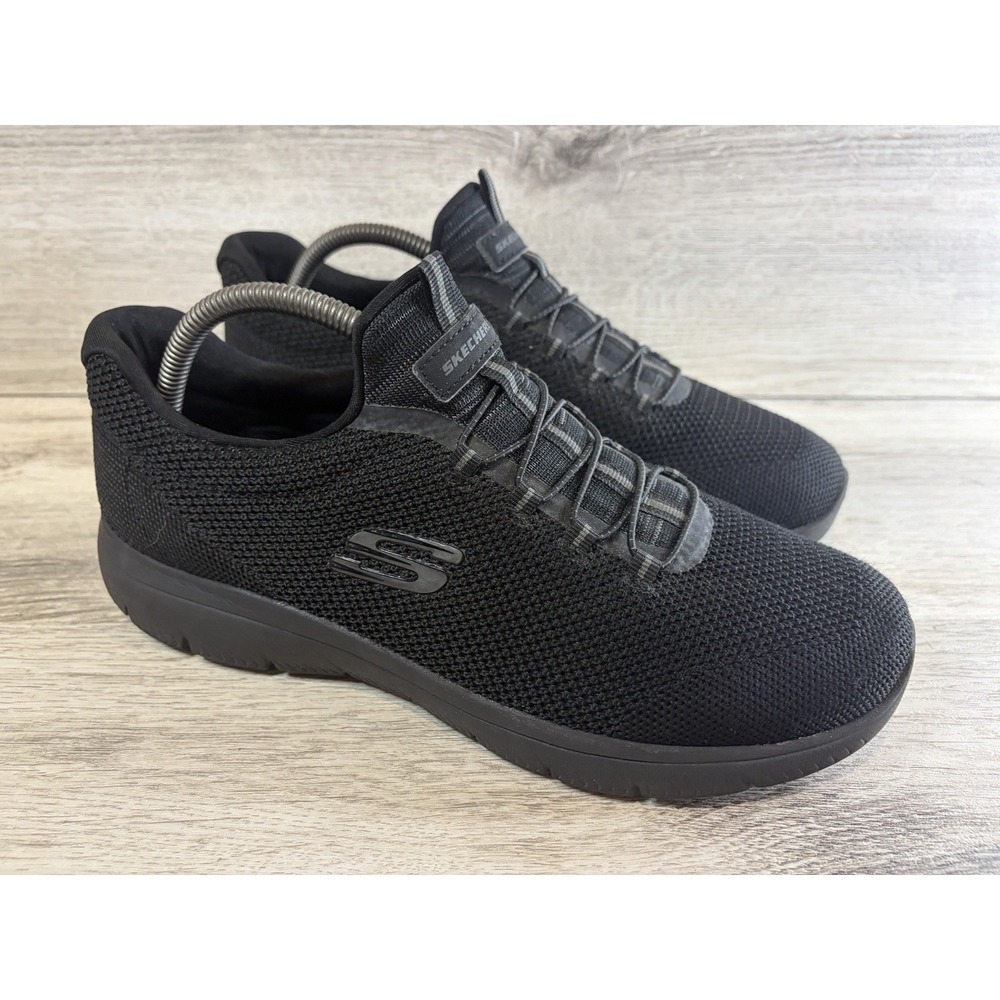 Skechers Women's Summits Cool Classic Slip-On Shoes Black Size 10 Comfort